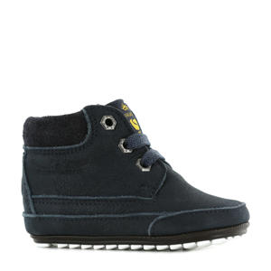 BP20W034-B leren babyschoenen donkerblauw