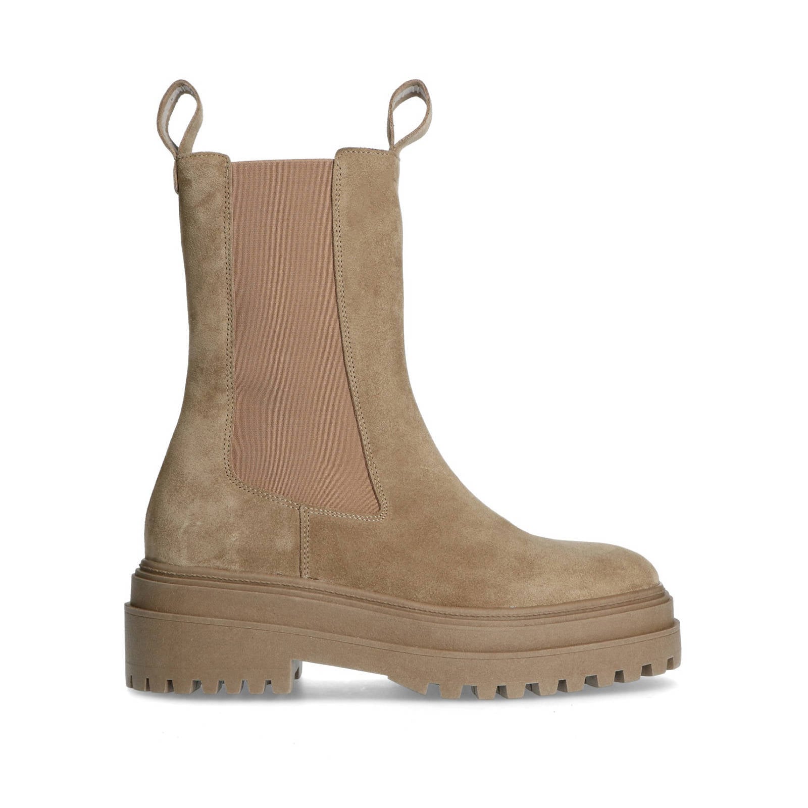 Via Vai - Alexis hoge chelsea boots beige