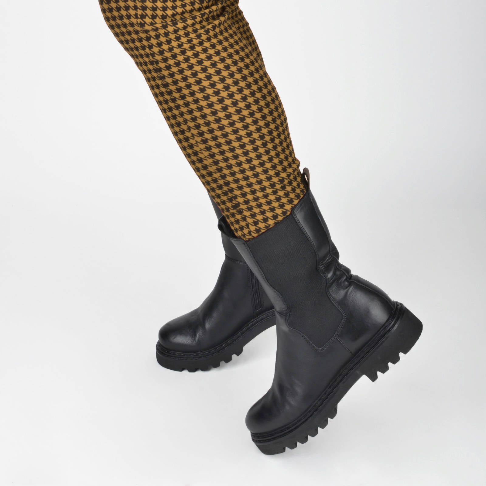 PS Poelman Saturno hoge leren chelsea boots zwart | wehkamp