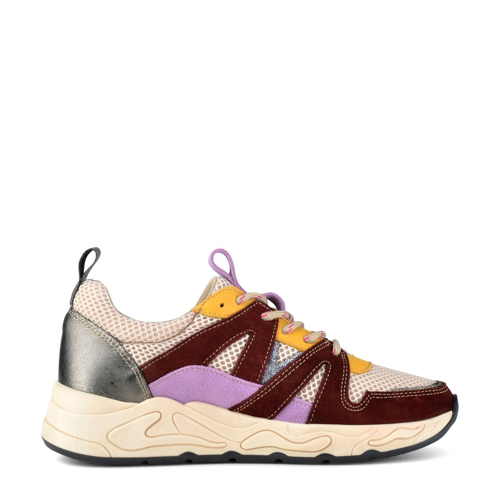 PS Poelman Minion suède sneakers bordeaux/multi | wehkamp