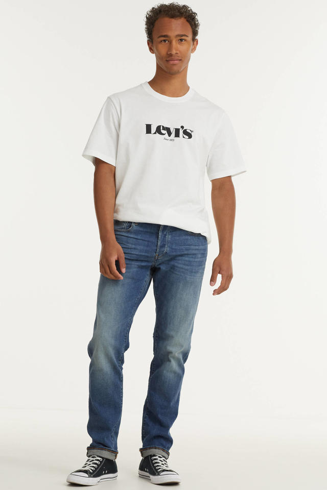 Ga door krokodil Arab Levi's T-shirt met logo wit | wehkamp