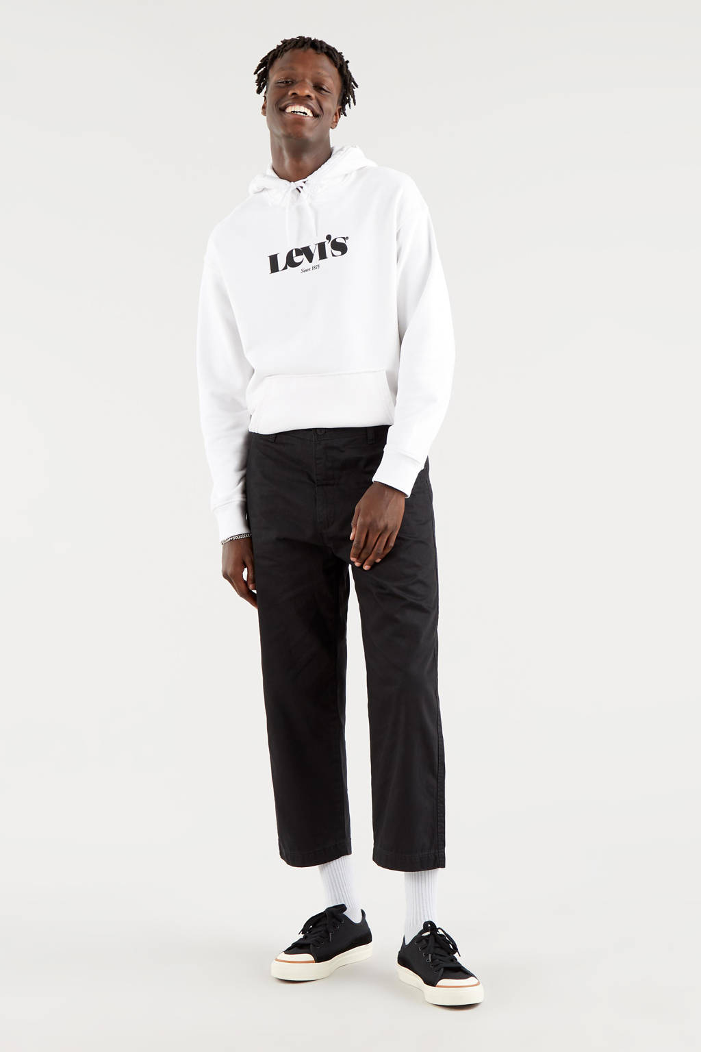 Levi's hoodie met logo wit, Wit