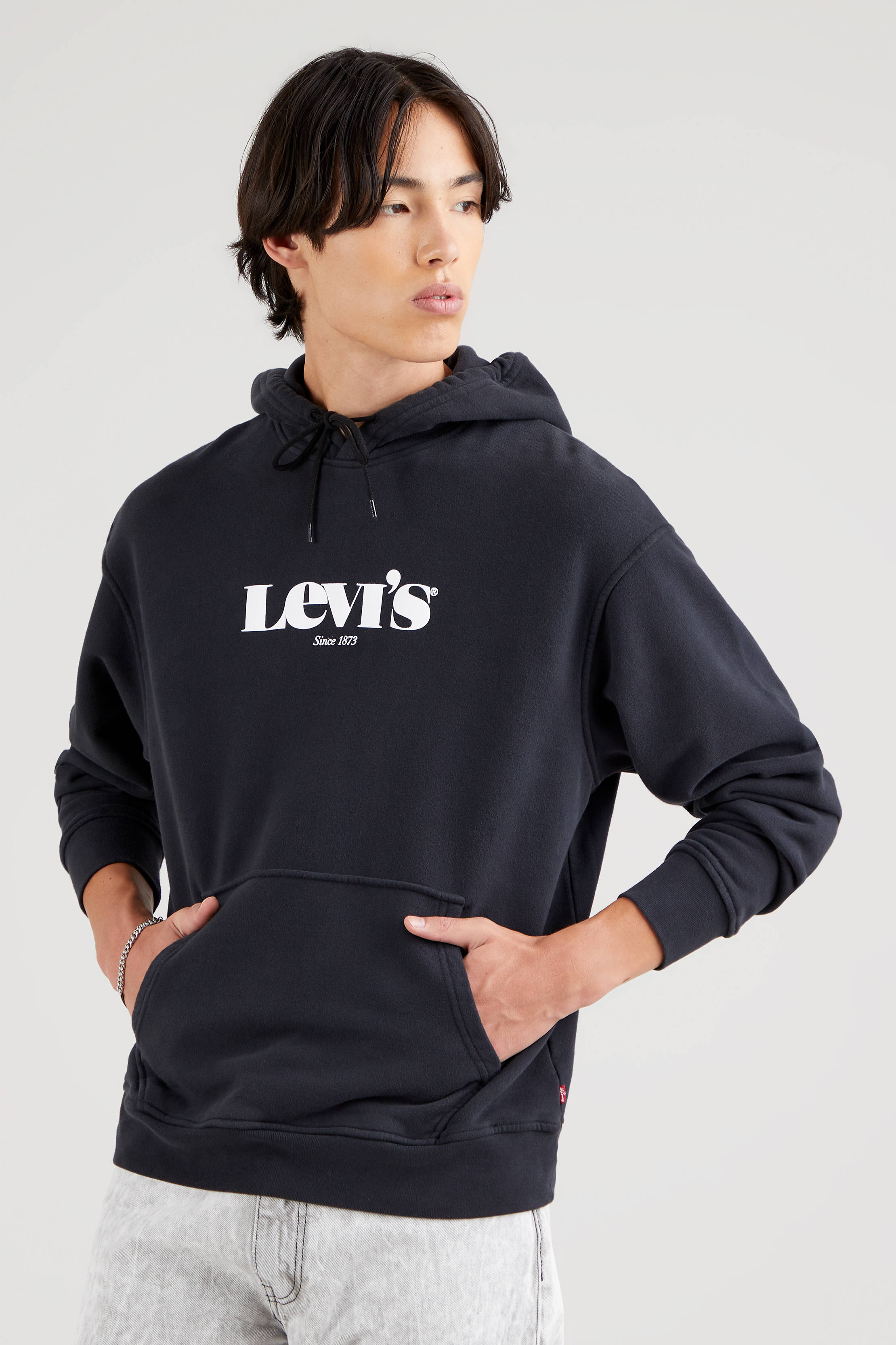 levis hoodie zwart