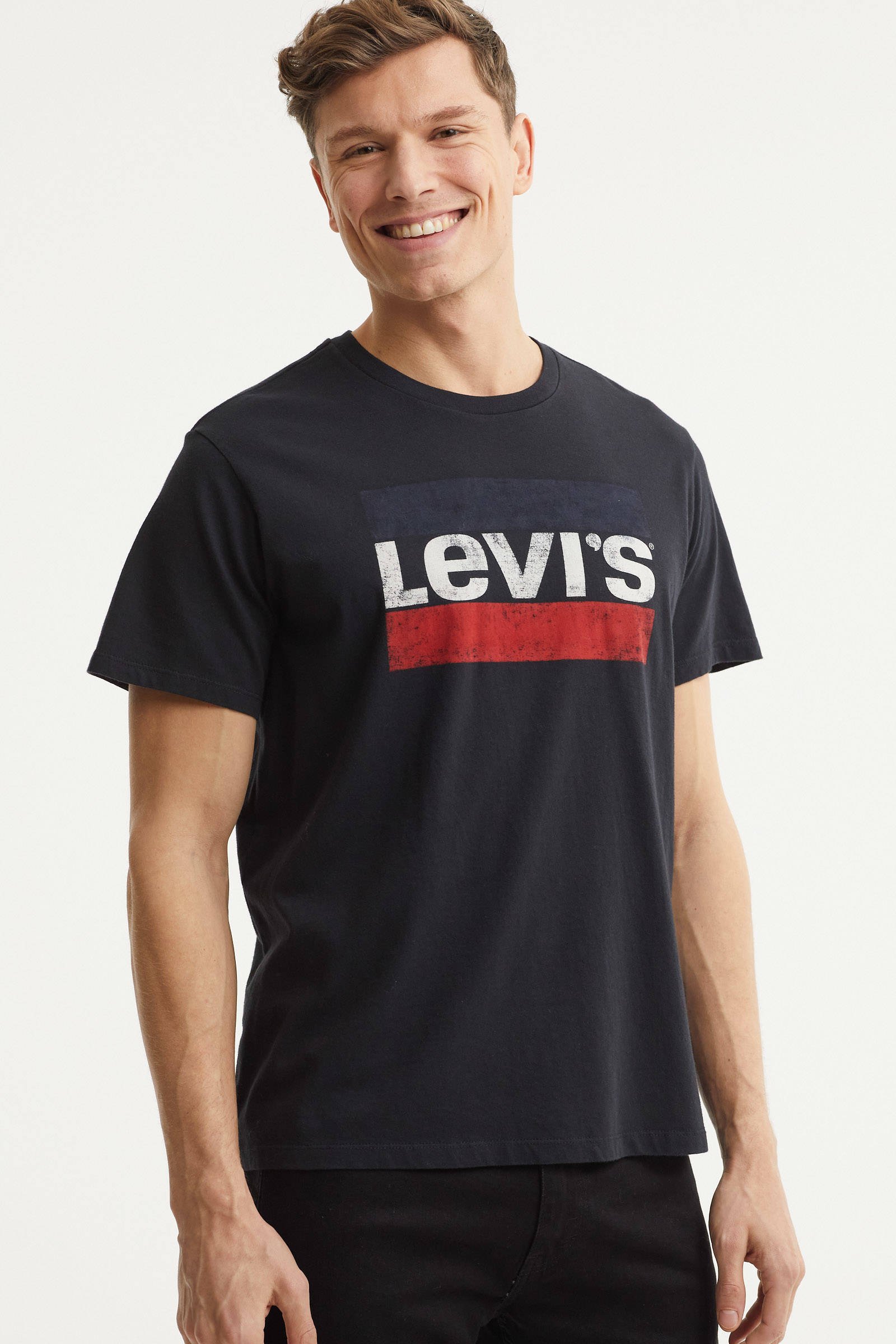 Levi s T shirt met logo zwart wehkamp