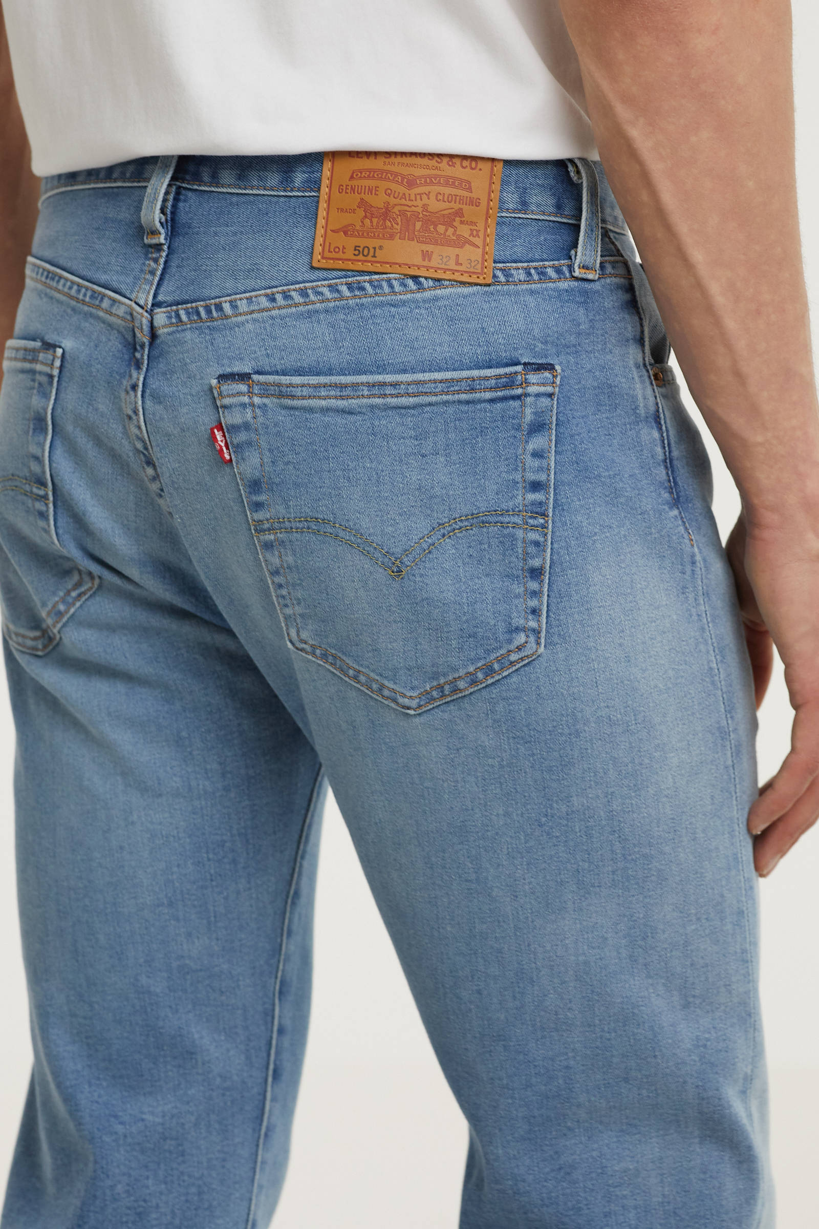 Levis 501 Regular Fit Jeans Sliders Wehkamp