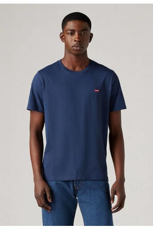 regular T-shirt donkerblauw