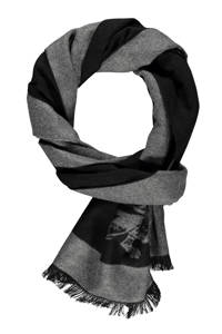 LERROS sjaal grijs/zwart