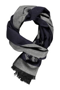 LERROS sjaal grijs/donkerblauw