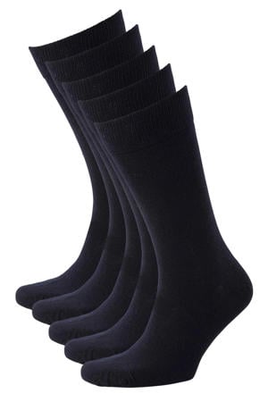 sokken - donkerblauw (set van 5)