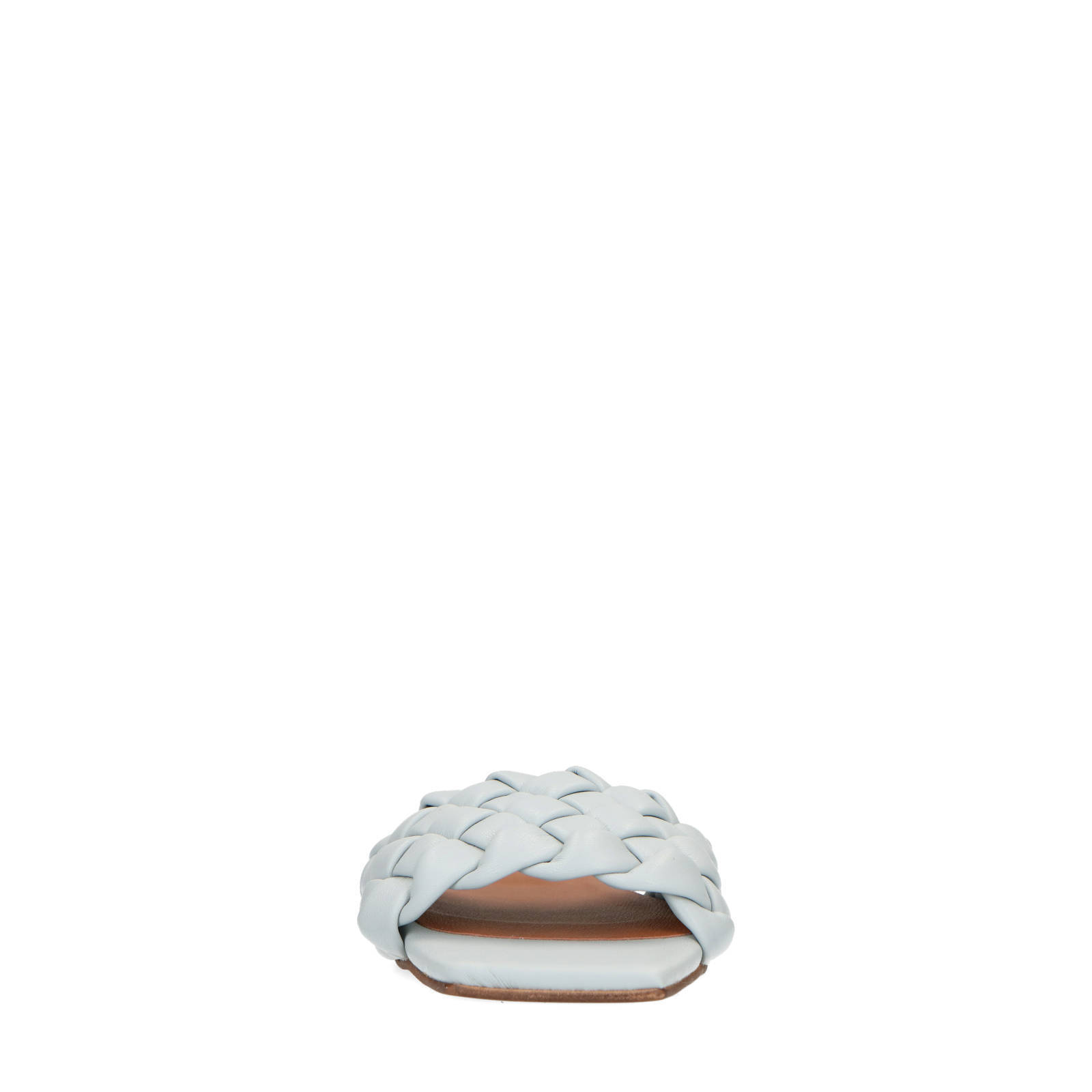 Sacha gevlochten slippers lichtblauw | wehkamp