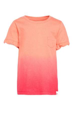 tie-dye T-shirt roze/oranje