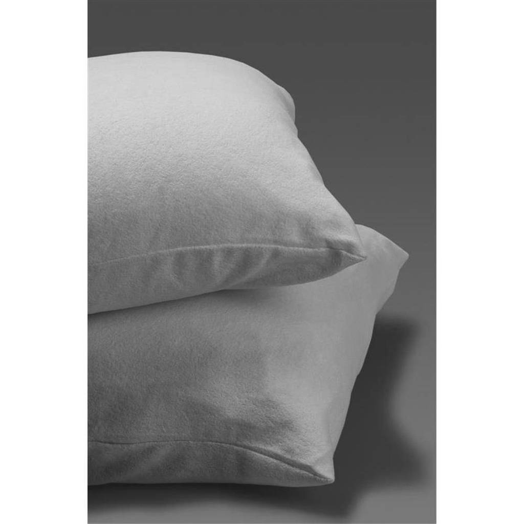 Dreamhouse katoenen kussensloop comfortabel molton (set van 2), Wit