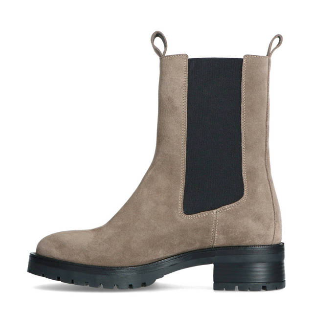 mens taupe suede chelsea boots