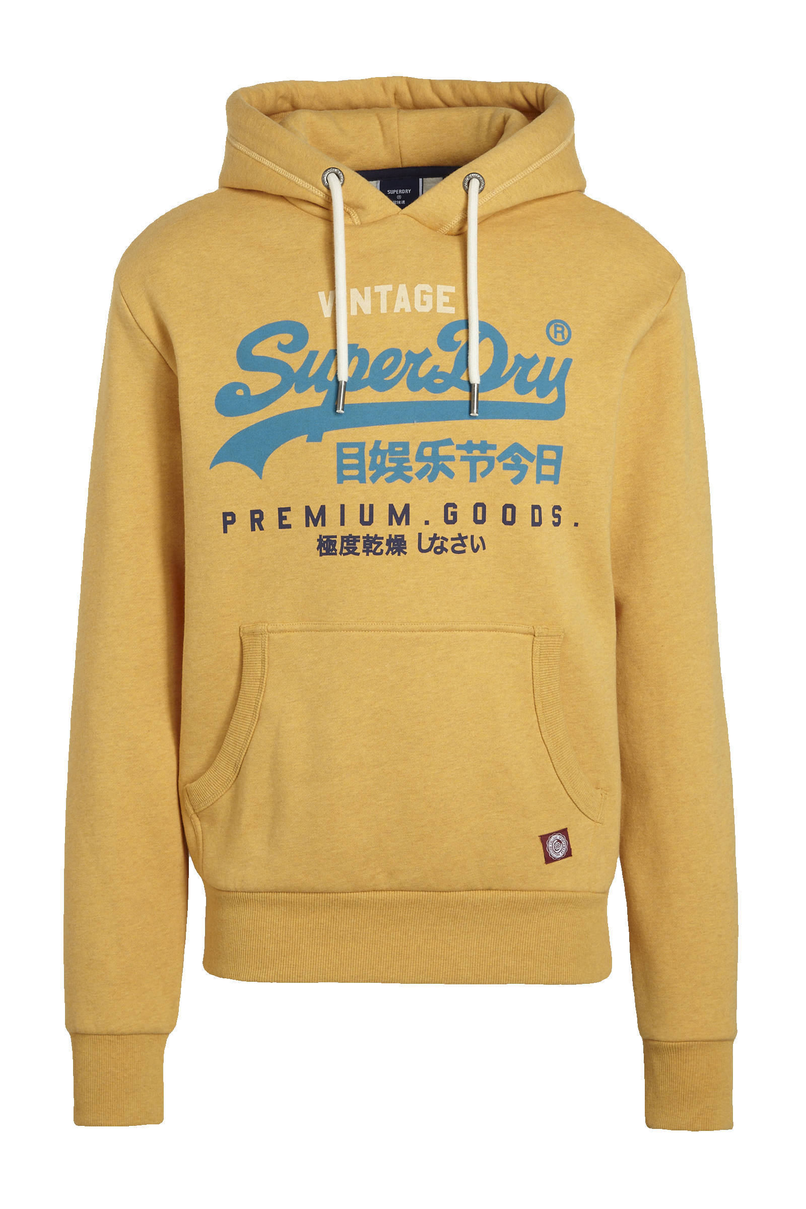 superdry hoodie geel