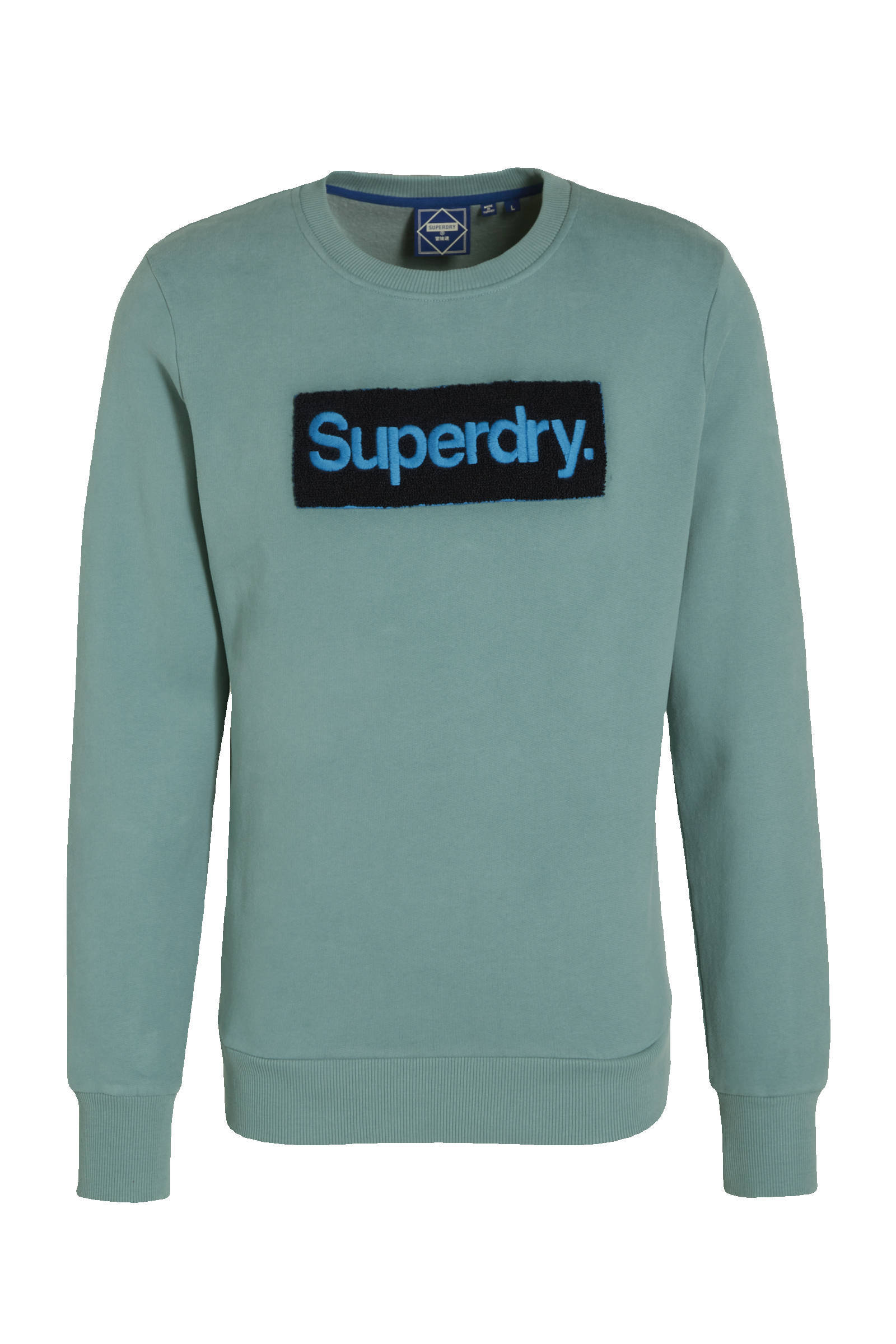 Superdry sweater workwear blauw Heren online kopen