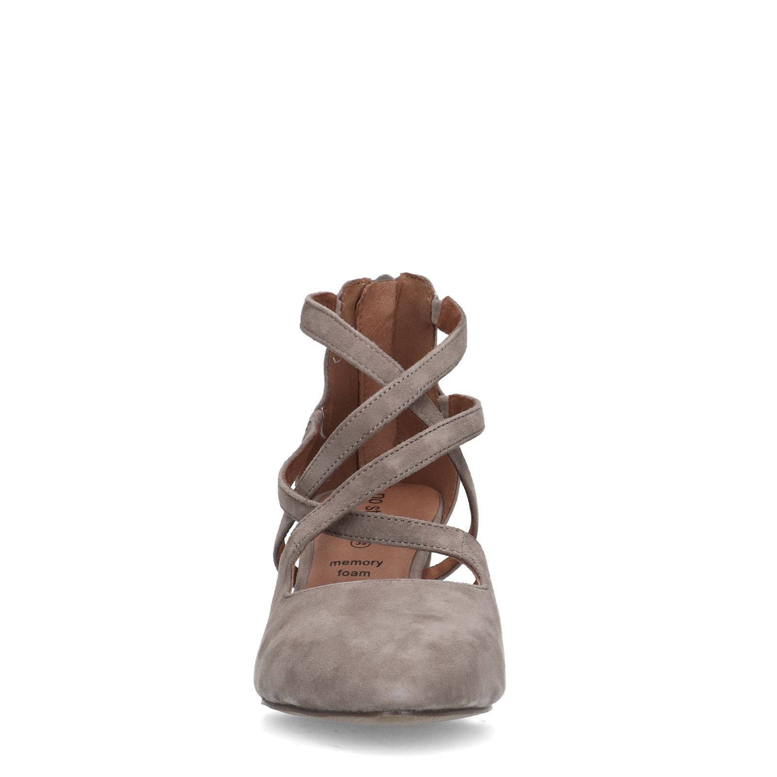 No Stress suède pumps taupe/grijs | wehkamp