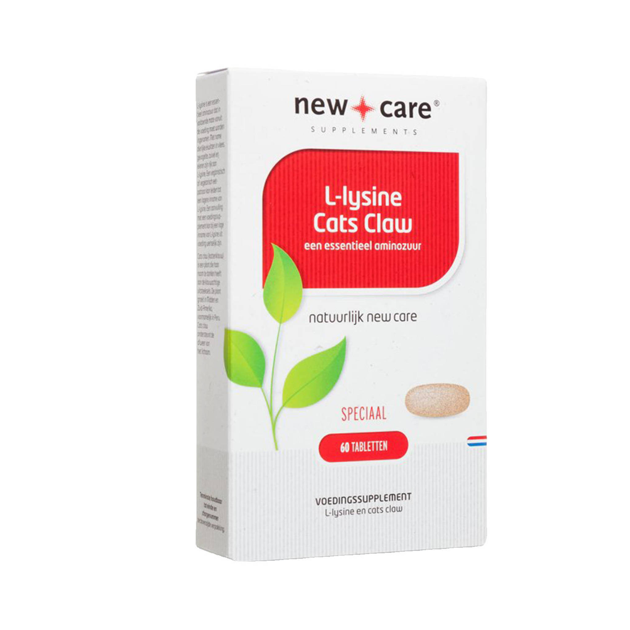 New Care L Lysine Cats Claw 120 Tabletten Wehkamp