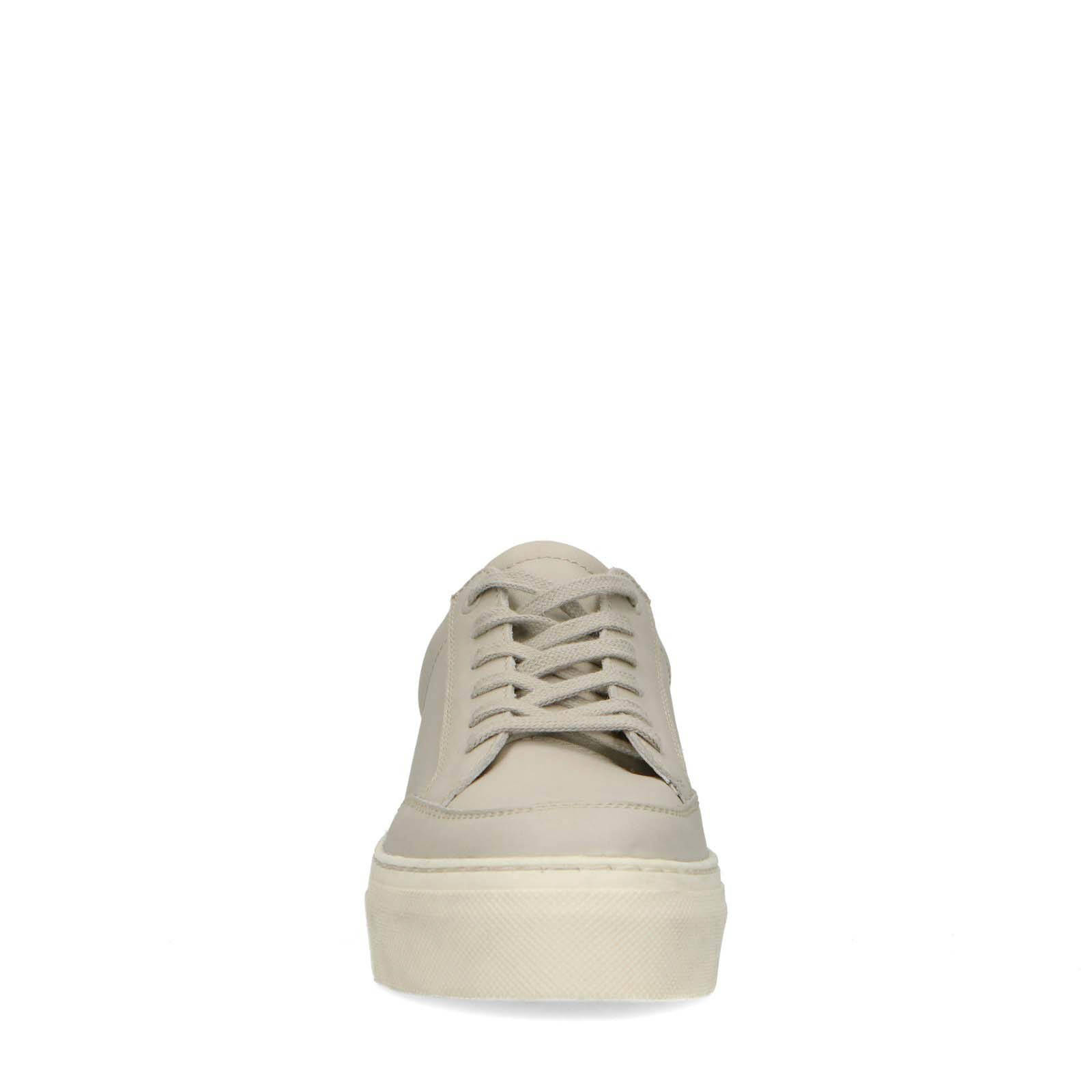 Goudkleurige canvas platform sneakers - Damesschoenen – SACHA