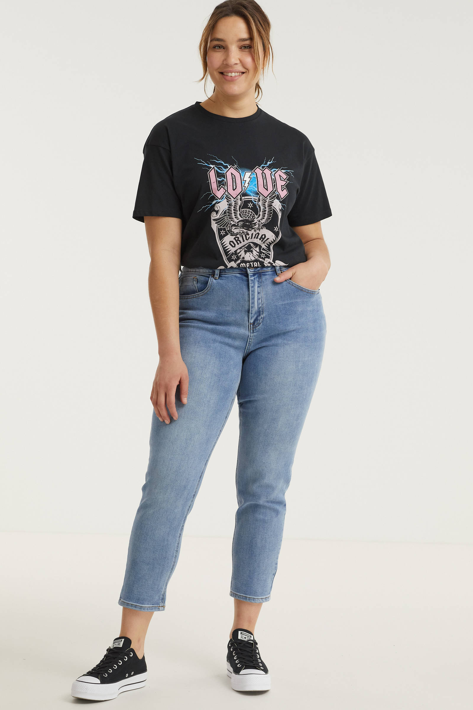 Simply Be high waist mom jeans DEMI new 
