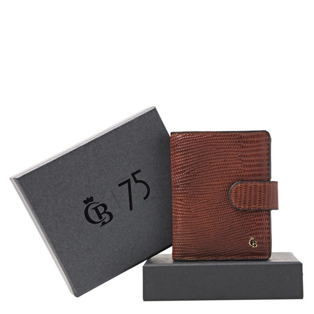 uitvinden Hallo klep Castelijn & Beerens leren portemonnee met giftbox Mini Wallet cognac |  wehkamp