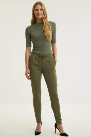 slim fit pantalon groen