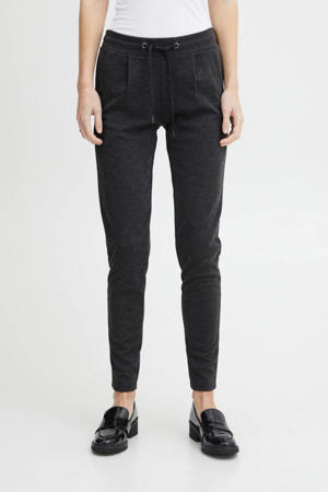 slim fit broek IHKATE PA2 donkergrijs