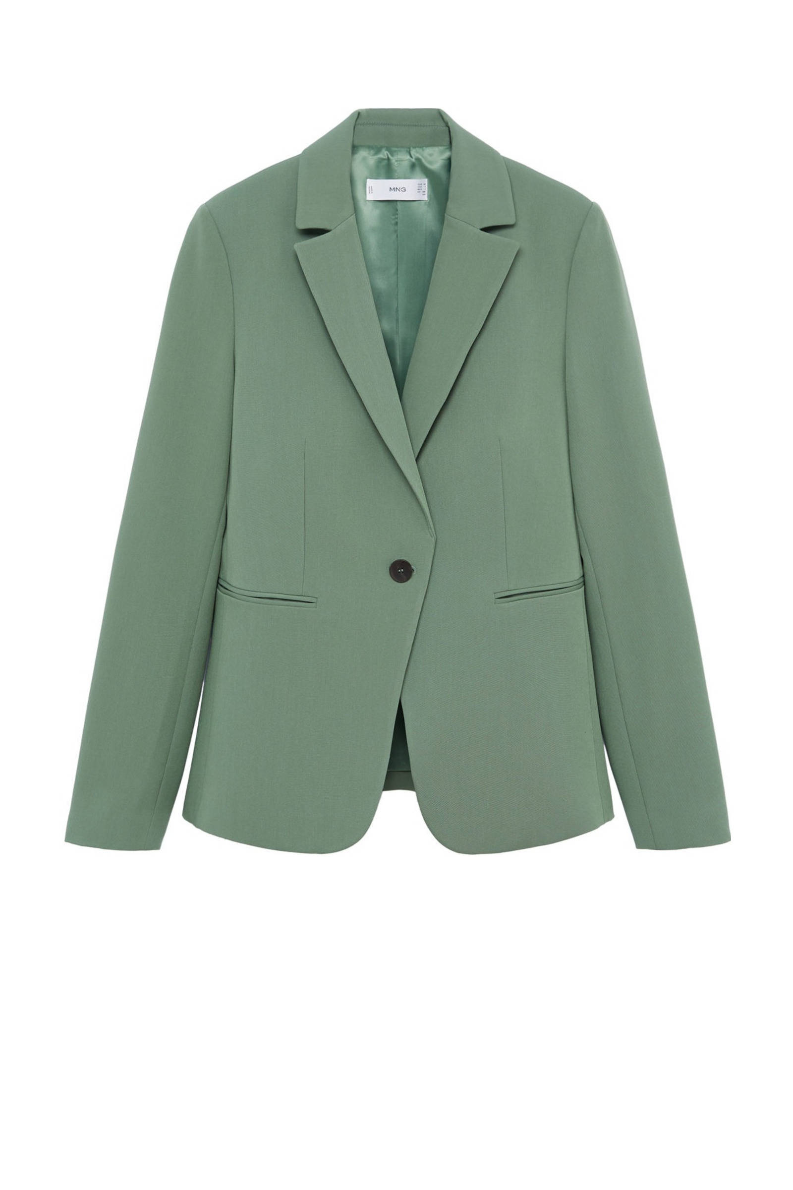 Mango blazer groen wehkamp