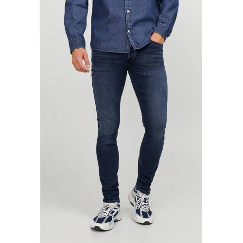 JACK & JONES JEANS INTELLIGENCE slim fit jeans JJIGLENN JJORIGINAL blue denim afbeelding