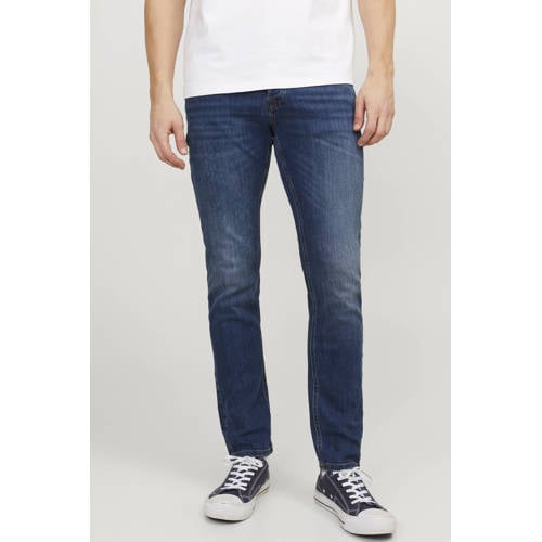 JACK & JONES JEANS INTELLIGENCE slim fit jeans JJITIM JJORIGINAL blue denim afbeelding