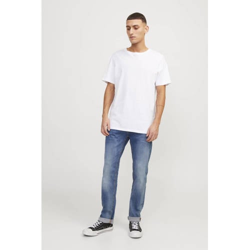 JACK & JONES JEANS INTELLIGENCE slim fit jeans JJITIM JJORIGINAL blue denim afbeelding
