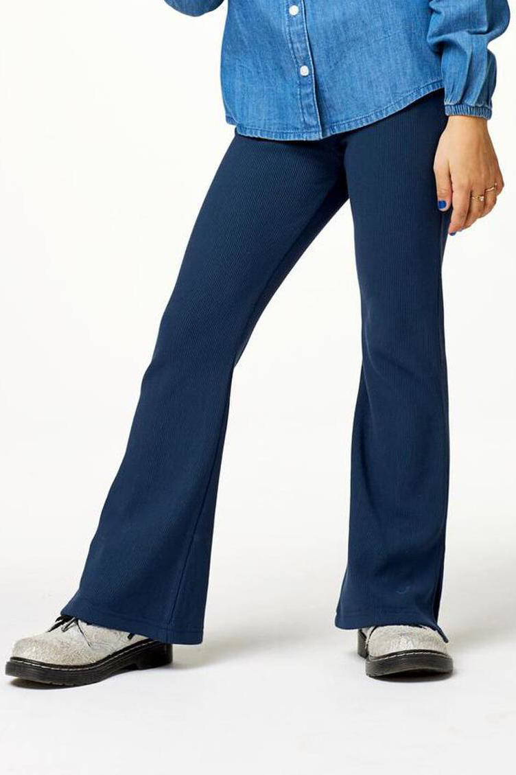 HEMA flared broek blauw | wehkamp
