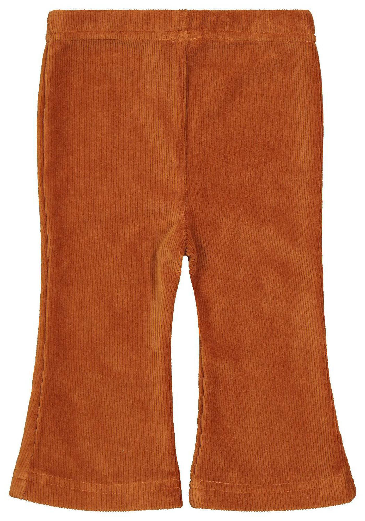 HEMA baby corduroy flared broek camel | wehkamp