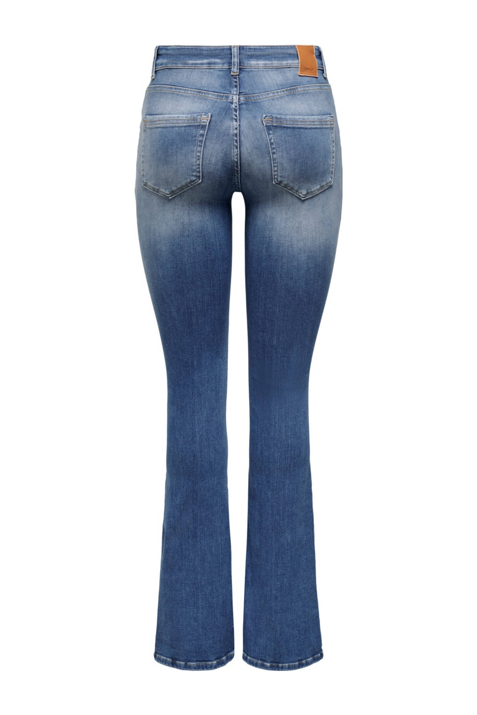 light blue flared jeans