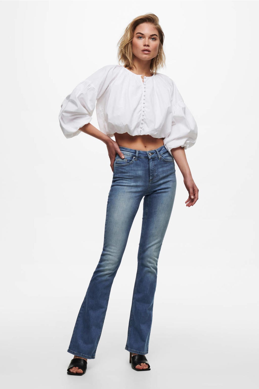 ONLY flared jeans ONLBLUSH medium blue denim