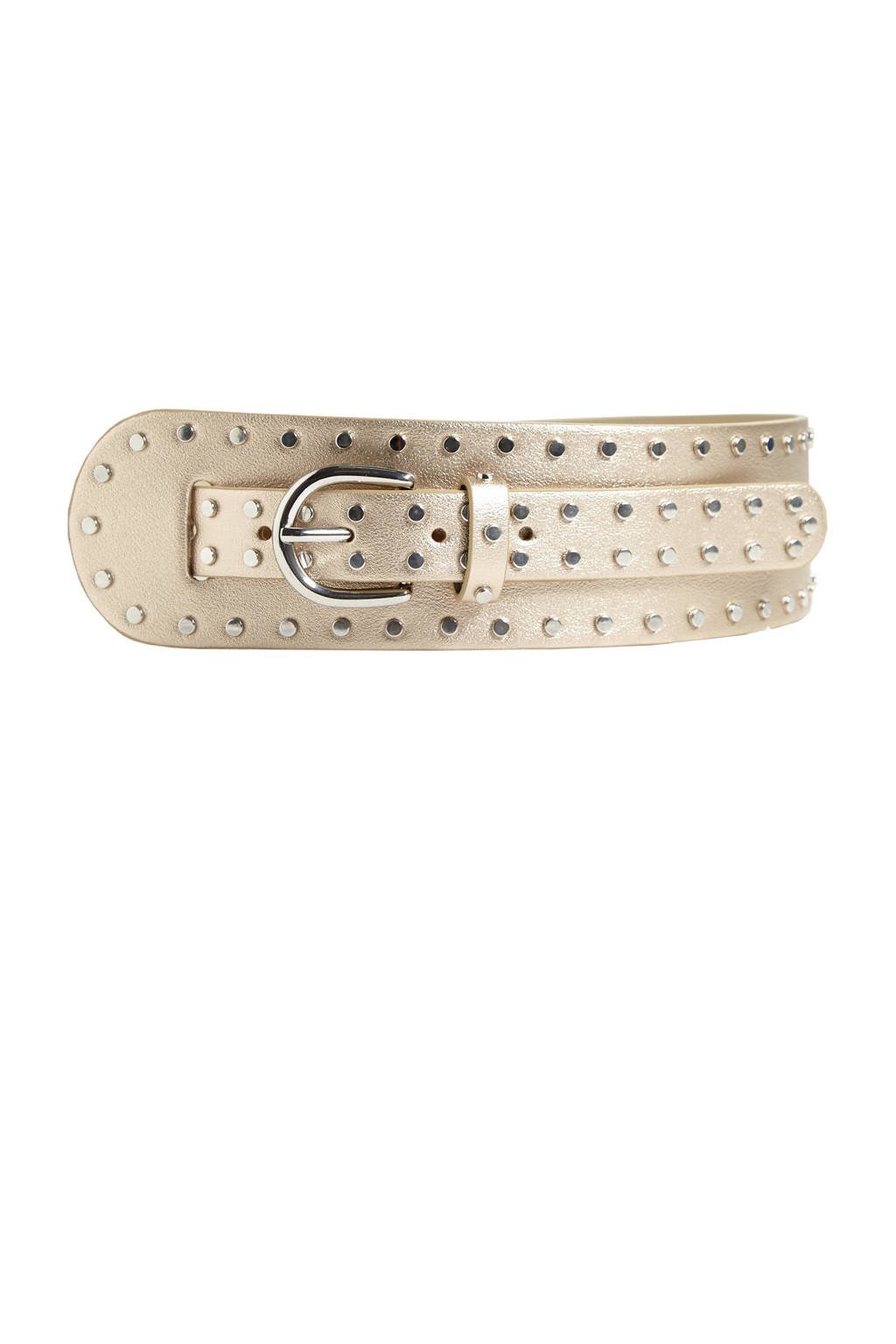 ONLY leren tailleriem Lisa beige, Beige