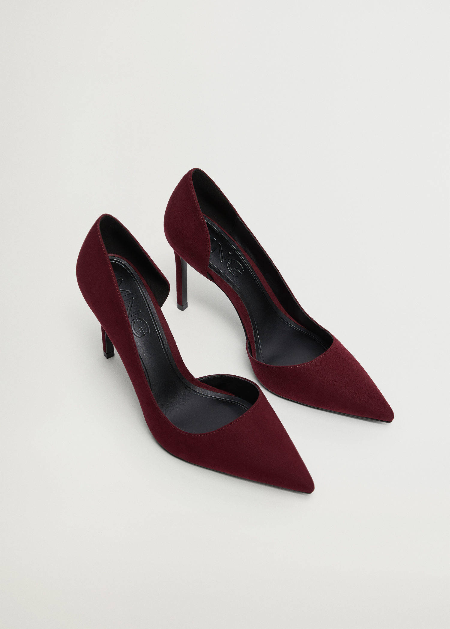 Mango pumps donkerrood | wehkamp