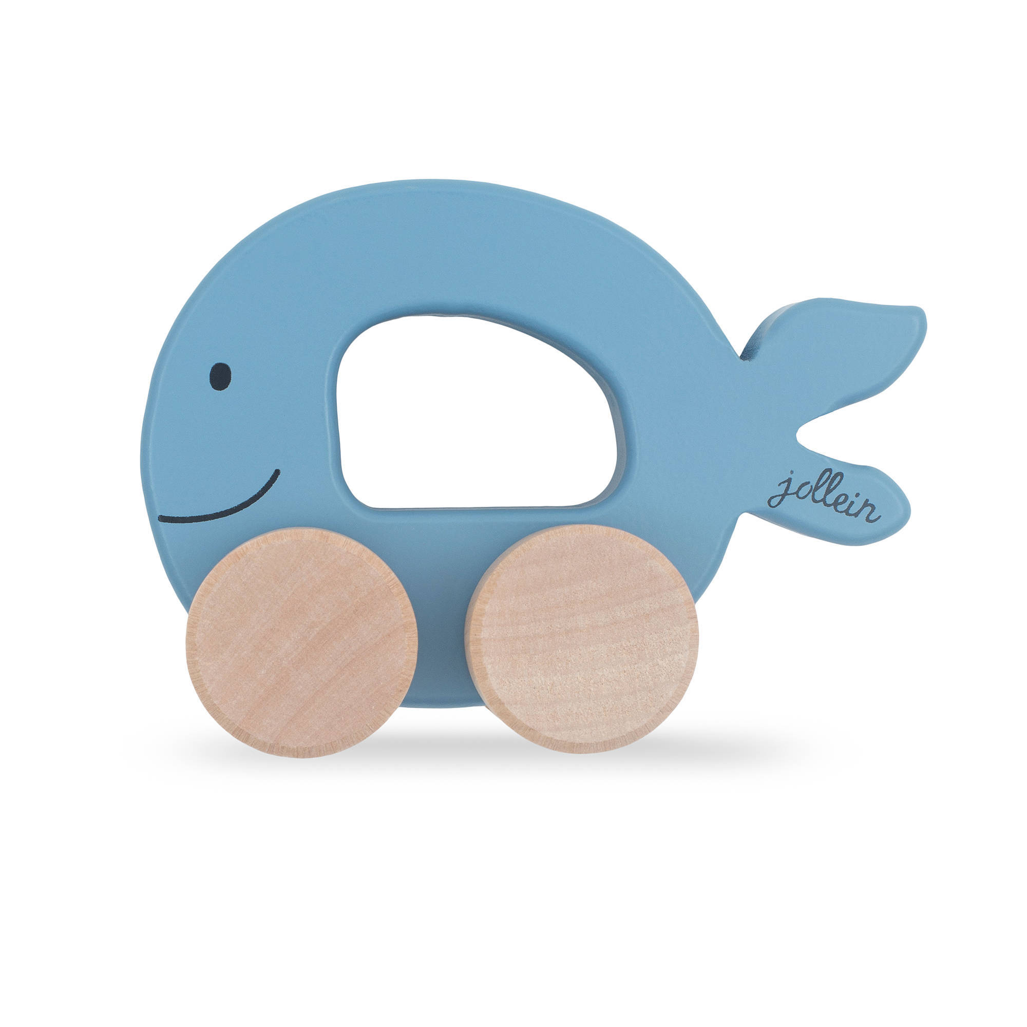 Jollein Baby Accessoires Houten Speelgoed Auto Sea Animal Blauw online kopen