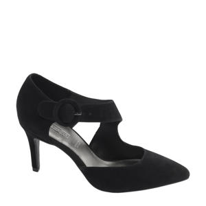   suède pumps zwart