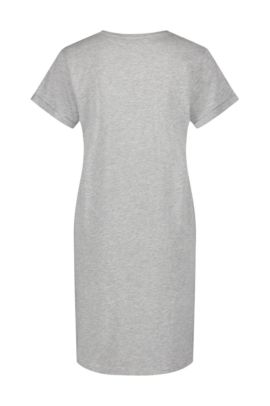 Hunkemöller nachthemd met printopdruk grijs