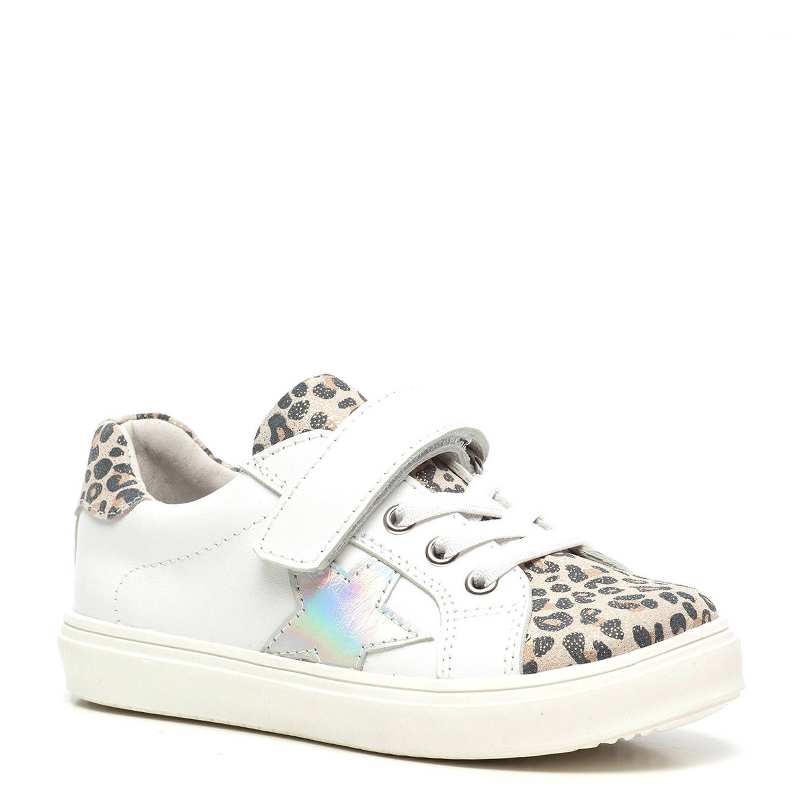 Scapino TwoDay leren sneakers met panterprint wit | wehkamp