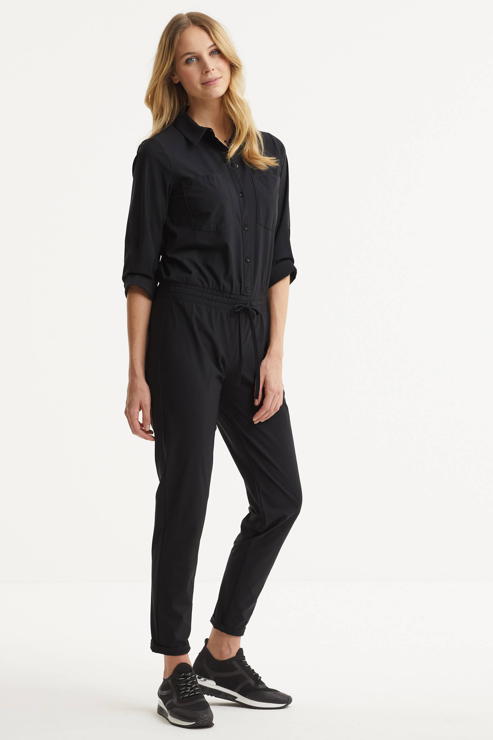 Imagine jumpsuit van travel kwaliteit zwart | wehkamp