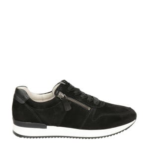 suède sneakers zwart