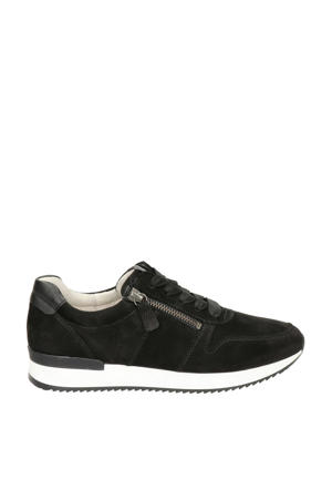 suède sneakers zwart