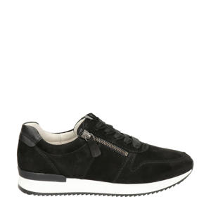 suède sneakers zwart