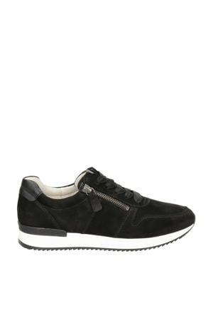 suède sneakers zwart