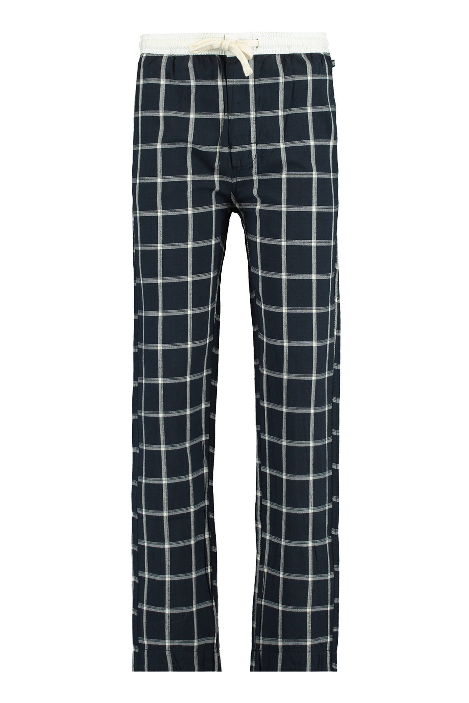 America Today Junior geruite regular fit pyjamabroek Lake donkerblauw/wit online kopen