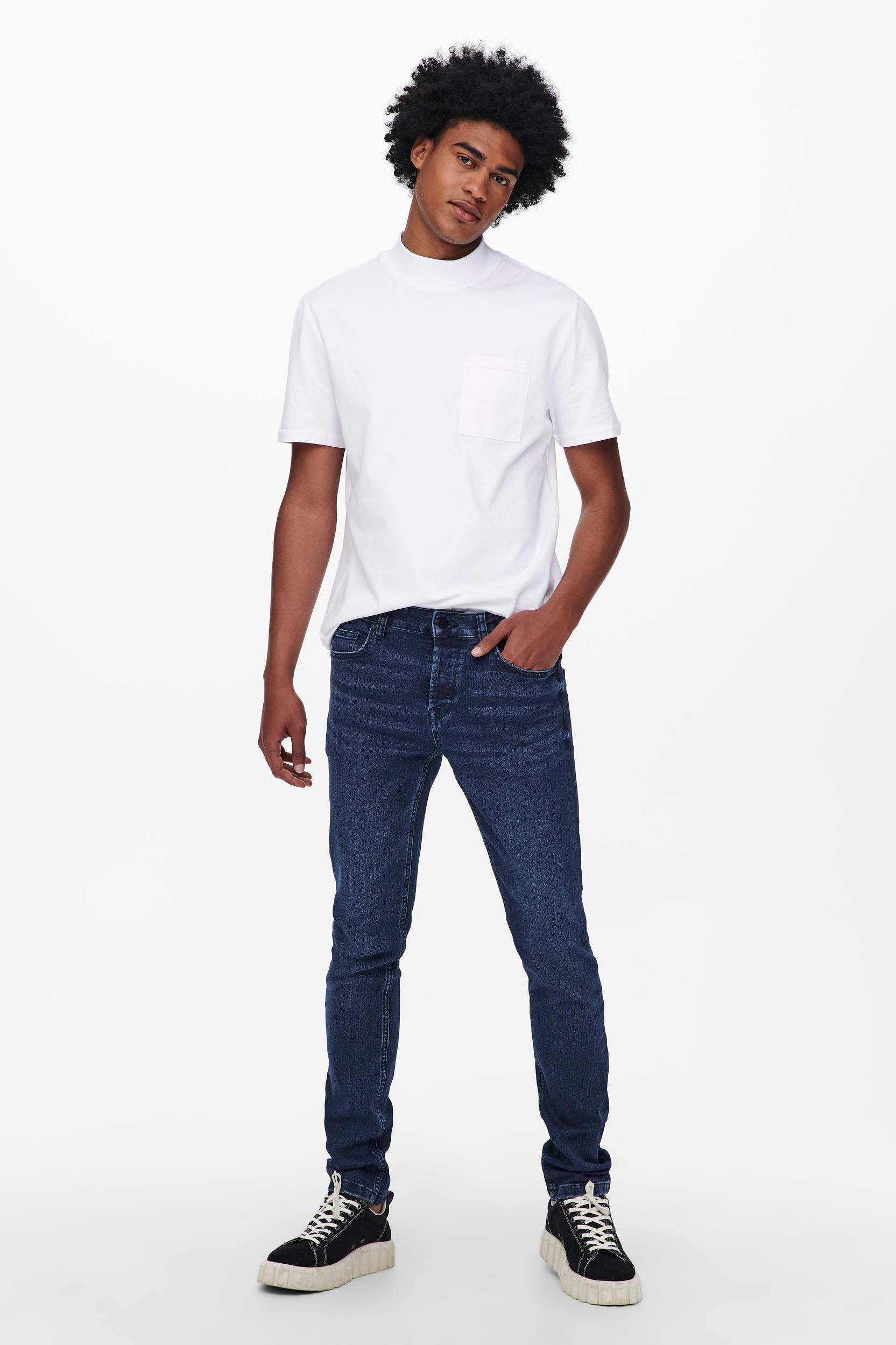 Only & Sons Denim Jeans Jeans Onsloom Dark 3631 in het Blauw Dames Kleding voor voor heren Jeans voor heren Skinny jeans 