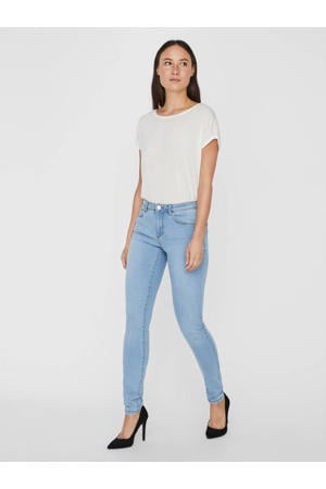 mid waist skinny jeans VMTANYA light denim