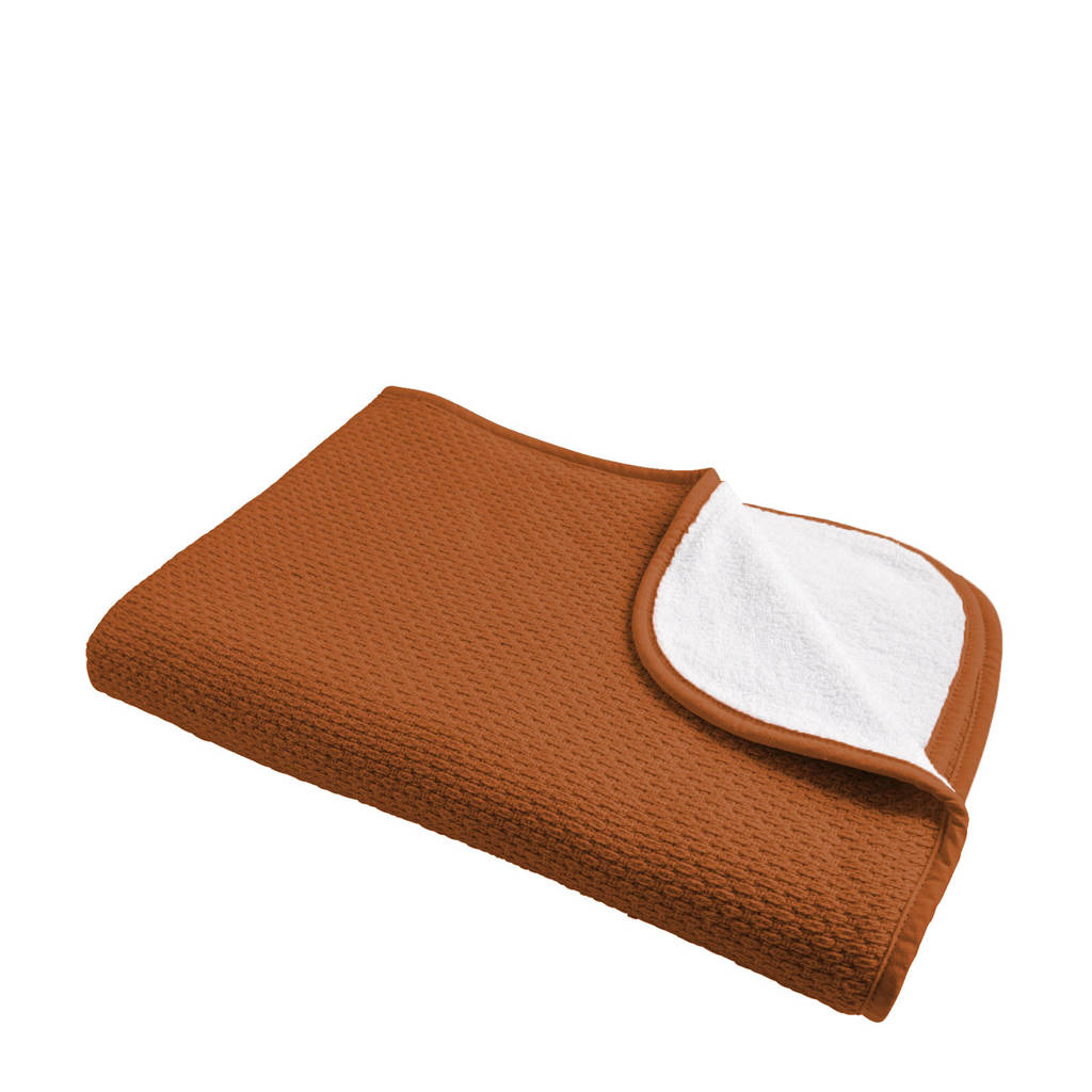 Briljant Baby gebreide baby wiegdeken Pique knit 75x100 cm terra, Terra