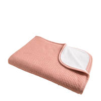 Briljant Baby gebreide baby ledikantdeken Pique knit 100x150 cm roze